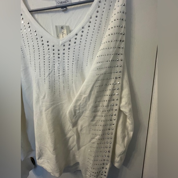 Women’s Studded Sweater - Picture 3 of 3